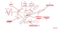 AUTOCOLLANTS (CBR1000RRD/E/RAD/E) pour Honda CBR 1000 RR FIREBLADE BRANCO 2014
