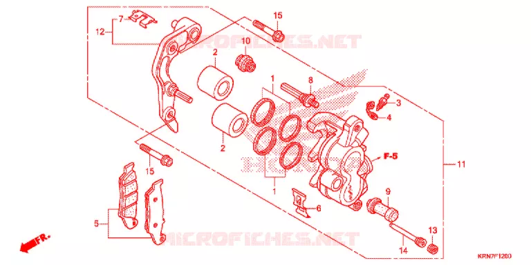 ETRIER DE FREIN AVANT Honda MOTO 250 CRF 2016  CRF250RG
