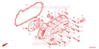 COUVERCLE GAUCHE pour Honda VISION 50 R REPSOL 2015