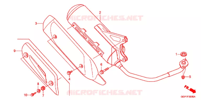 SILENCIEUX D'ECHAPPEMENT Honda SCOOTER 50 VISION 2015  NSC50T2F