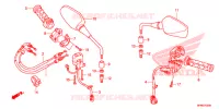 COMMODO   CABLE   RETROVISEUR pour Honda CB 1000 R ABS RED SIENA 2016