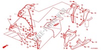 CARENAGES LATERAUX AVANT   SABOT pour Honda CBR 250 R ABS TRICOLORE 2011