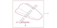 CAPOT DE SELLE pour Honda CBR 250 R ABS TRICOLORE 2011