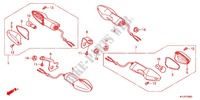 CLIGNOTANT pour Honda CBR 250 R ABS TRICOLORE 2011