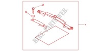 FIXATION SAC DE SELLE pour Honda CBR 250 R ABS TRICOLORE 2011