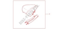 KIT SAC DE SELLE pour Honda CBR 250 R ABS TRICOLORE 2011