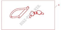 ANTIVOL U HONDA pour Honda CBR 250 R BLACK 2011