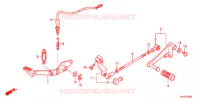 PEDALE pour Honda CBR 250 R BLACK 2011