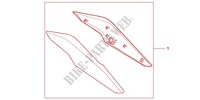 CARENAGE ARRIERE pour Honda CBR 250 R BLEUE 2011