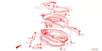 COUVERCLE DE COFFRE pour Honda NC 750 X ABS DCT 2015