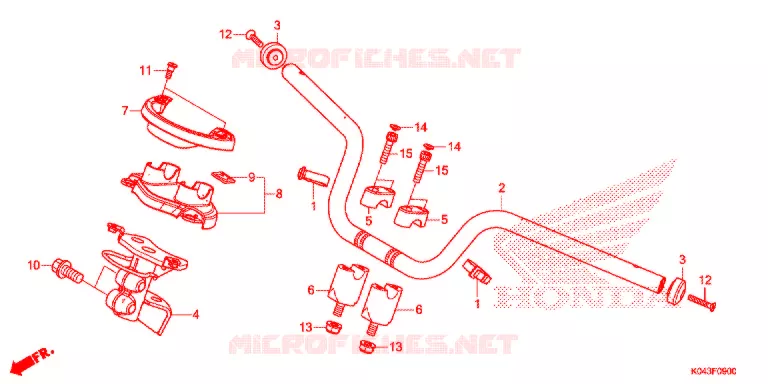 GUIDON Honda SCOOTER 300 FORZA 2016  NSS300D
