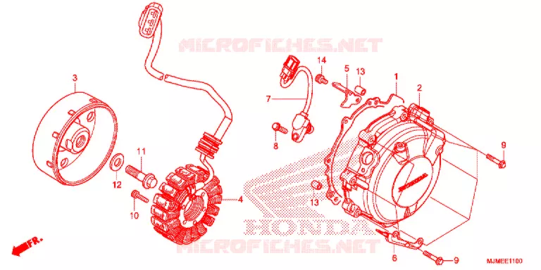 ALTERNATEUR Honda MOTO 800 CROSSRUNNER 2015  VFR800XF