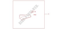 PILLION*PDBG/PBK* pour Honda CB 1000 R 2010
