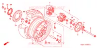 ROUE ARRIERE pour Honda CB 1300 2005
