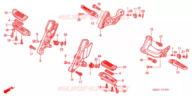 REPOSE PIED Honda MOTO 1300 CB 2005  CB13005