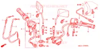 COMMODO   LEVIER   CABLE pour Honda CB 1300 BLUE 2005