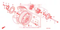 ROUE ARRIERE pour Honda CB 1300 ABS FAIRING 2009