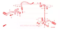 PEDALE pour Honda CBF 1000 F ABS 98HP 2011