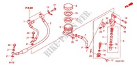 REAR BRAKE MASTERCYLINDER  pour Honda CBF 1000 F ABS 98HP 2011