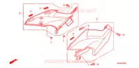 COUVERCLES LATERAUX pour Honda CBF 1000 F ABS 2011