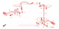 PEDALE pour Honda CBF 1000 F ABS 2011