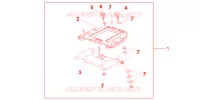 SUPPORT   PLATINE DE TOP CASE pour Honda CBF 1000 F ABS 2011