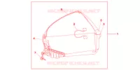 TOP CASE 45L NIGHTSTAR BLACK pour Honda CBF 1000 F ABS 2011