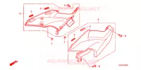 COUVERCLES LATERAUX pour Honda CBF 1000 F ABS 2011