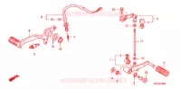 PEDALE pour Honda CBF 1000 F ABS 2011