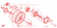 ROUE ARRIERE pour Honda CBR 600 RR 2009