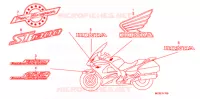 AUTOCOLLANTS pour Honda PAN EUROPEAN 1300 ABS 2013