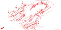 COUVERCLES LATERAUX   ARRIERES pour Honda PAN EUROPEAN 1300 ABS 2013
