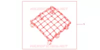 FILET BAGAGES NOIR pour Honda PAN EUROPEAN 1300 ABS 2013