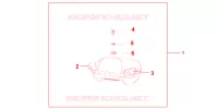 ACCOUDOIR PASSAGER pour Honda PAN EUROPEAN 1300 ABS 2013