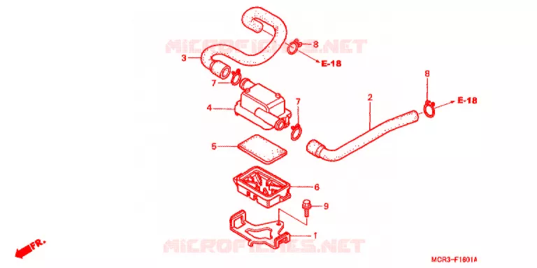 FILTRE A AIR SECONDAIRE Honda MOTO 750 VT 2002  VT750DC2