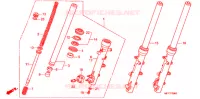 FOURCHE pour Honda TRANSALP 700 ABS 2010