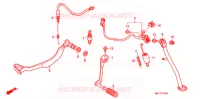 PEDALE   BEQUILLE LATERALE pour Honda TRANSALP 700 ABS 2010