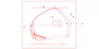 TOP CASE 45L (ON/OFF) CONCOURS BLACK pour Honda TRANSALP 700 ABS 2010