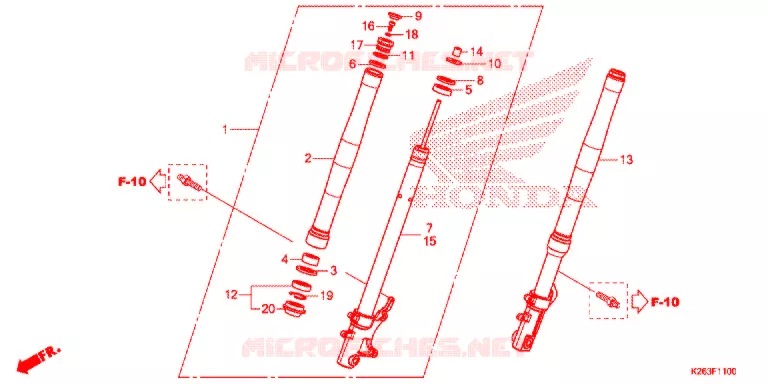 FOURCHE Honda MOTO 125 MSX 2013  MSX125D