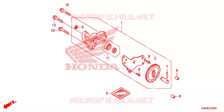 POMPE A HUILE Honda MOTO 125 MSX 2013  MSX125D