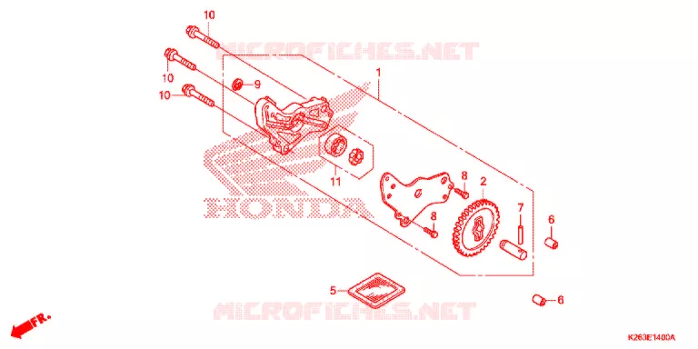 POMPE A HUILE Honda MOTO 125 MSX 2013  MSX125D