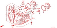 PHARE pour Honda CBR 1000 RR ABS ROUGE 2012
