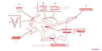 AUTOCOLLANTS (CBR1000RRD/E/RAD/E) pour Honda CBR 1000 RR FIREBLADE 2014
