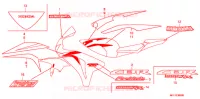AUTOCOLLANTS (1) pour Honda CBR 1000 RR ABS REPSOL 2009