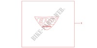 AUTOCOLLANT FIREBLADE WS pour Honda CBR 1000 RR ABS 2009