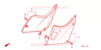 COUVERCLES LATERAUX pour Honda CB 500 2000