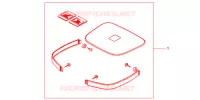 GARNITURES TOP CASE BRUT pour Honda CB 500 2000