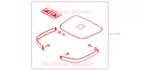 GARNITURES TOP CASE NH1 pour Honda CB 500 2000