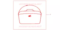 SAC INTERIEUR DE TOP CASE pour Honda CB 500 2000