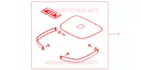 GARNITURES TOP CASE BRUT pour Honda CB 500 2000